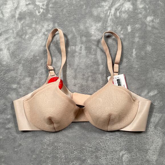 Spanx Fit To You Bra Womens Medium A-C Beige Sheerflex New - Picture 1 of 14